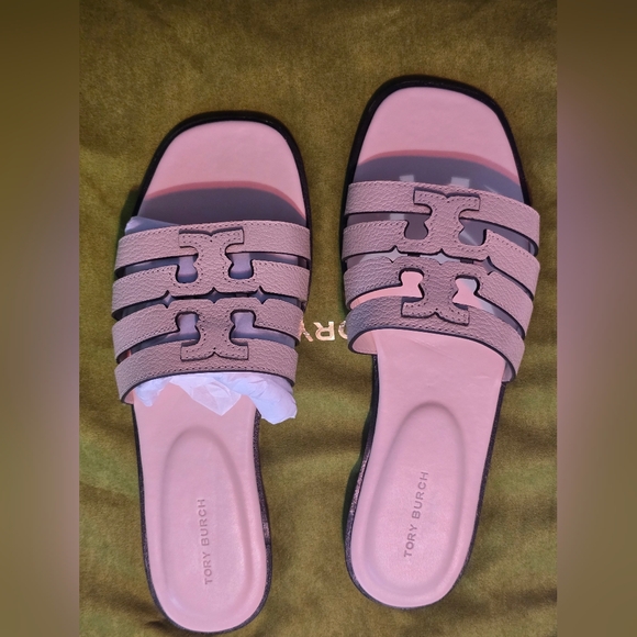 Tory Burch Ines Slide Sandals Nwt In Box - Picture 2 of 5